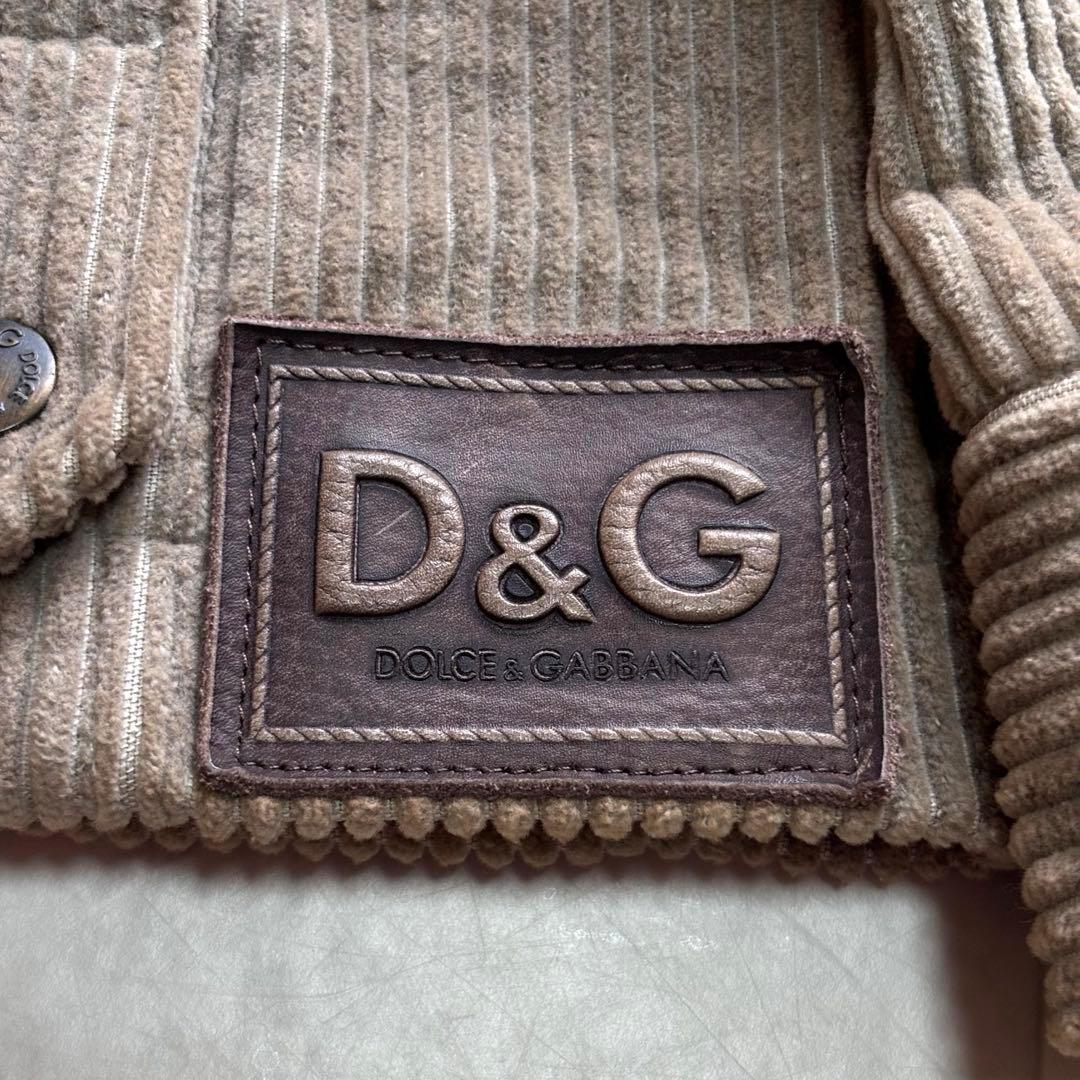 【archive】ドルチェ&ガッバーナ ムートン襟 コーデュロイブルゾン 46