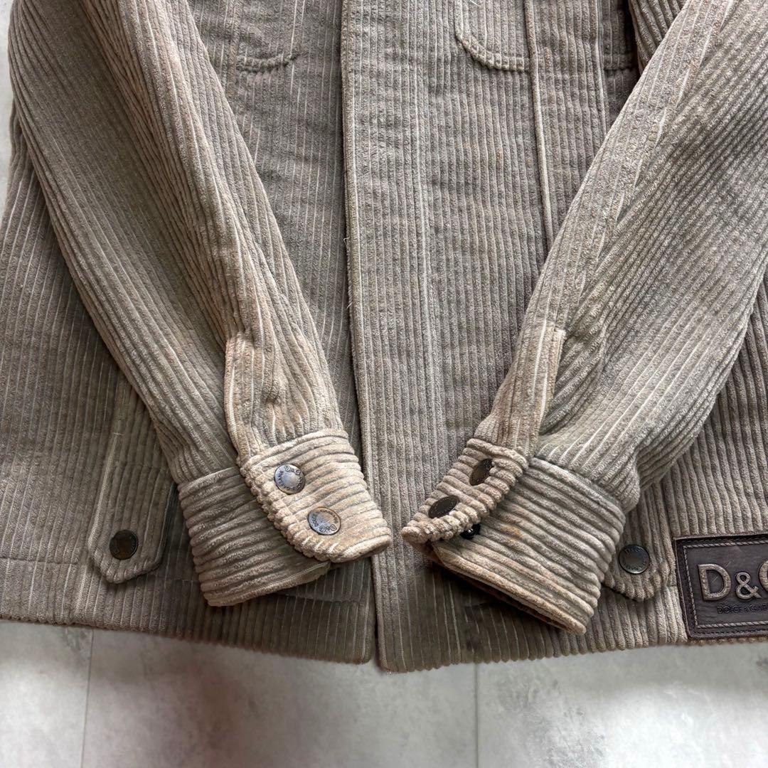 【archive】ドルチェ&ガッバーナ ムートン襟 コーデュロイブルゾン 46