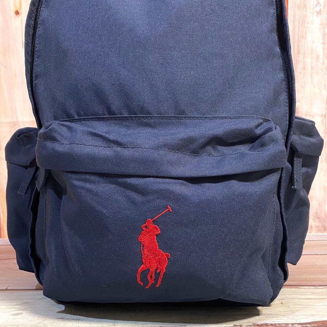 ポロラルフローレン　男女兼用　リュック　デイバッグ　バックパック　ロゴ刺繍