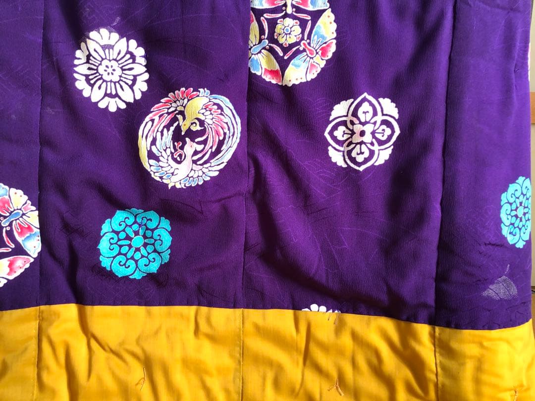 【マイスターメイド】かいまき　高級布団　縮緬　絹織物生地　白綿　極厚　未使用品！