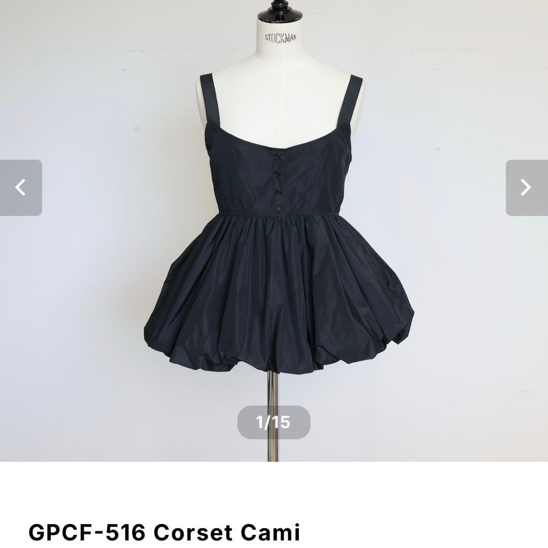 gypsohila/ジプソフィア★コルセットキャミ・ブラック