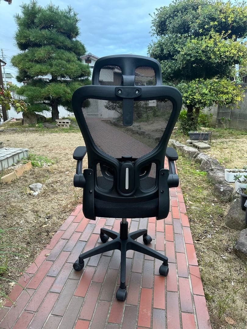 メッシュデスクチェア ヘッドレスト付き