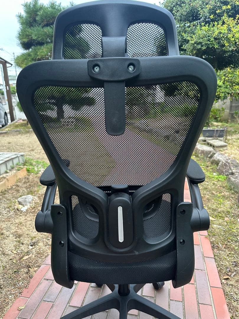 メッシュデスクチェア ヘッドレスト付き