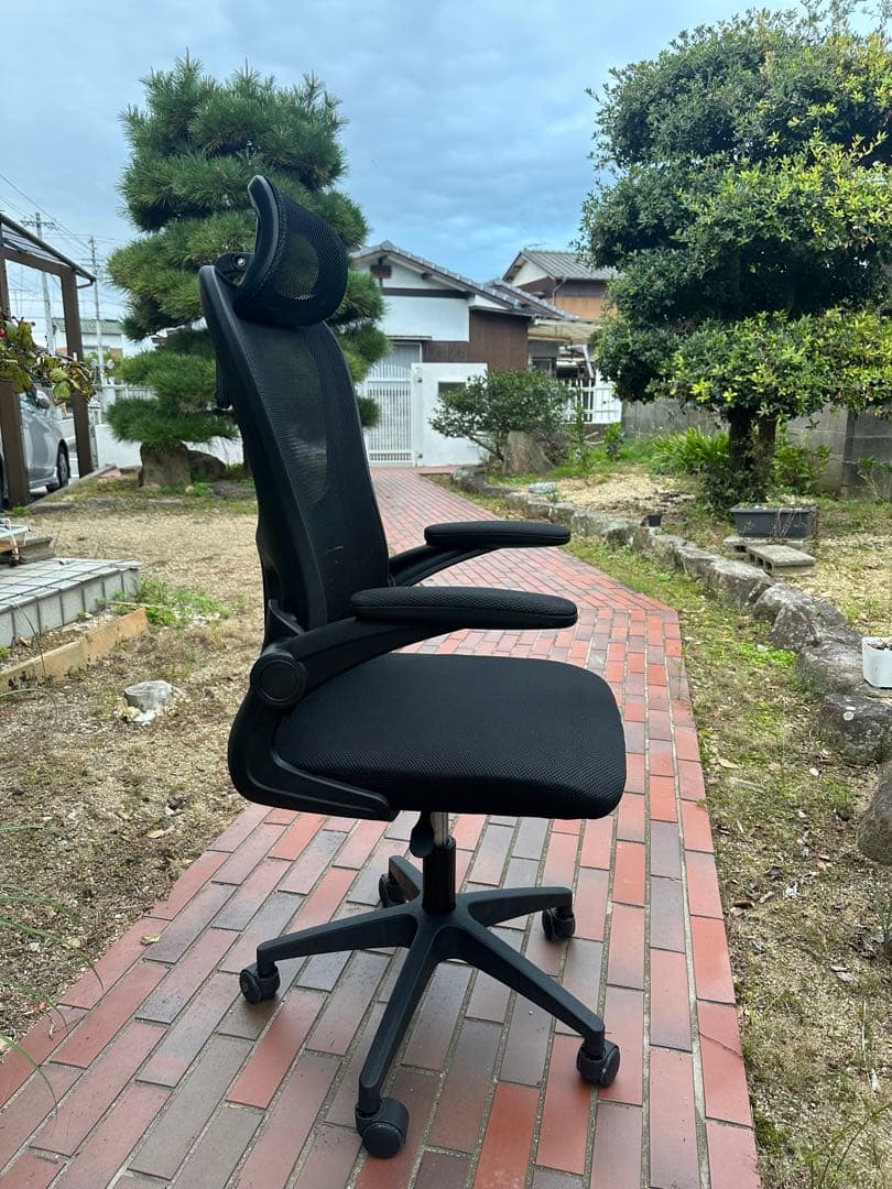 メッシュデスクチェア ヘッドレスト付き