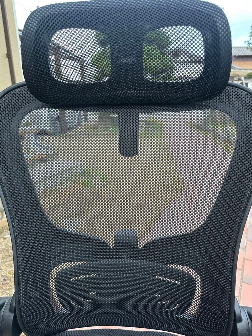 メッシュデスクチェア ヘッドレスト付き