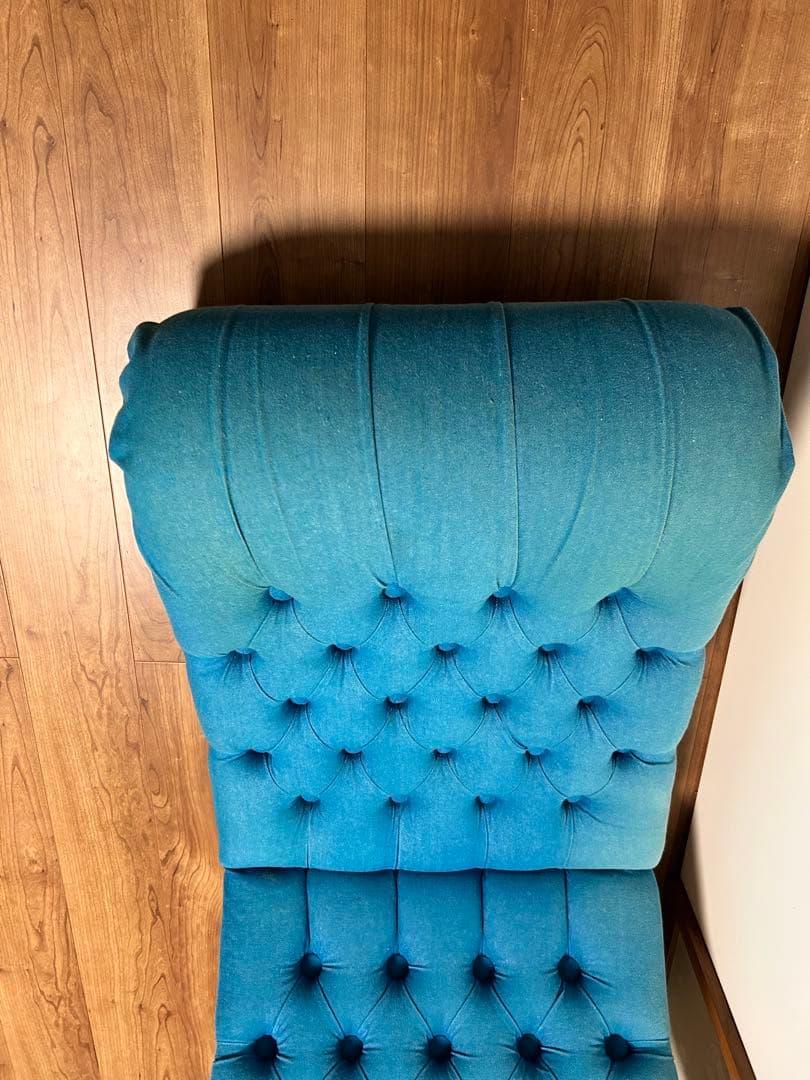 Phoya様　Terrace_co-vo ターコイズ ボタン留めソファ