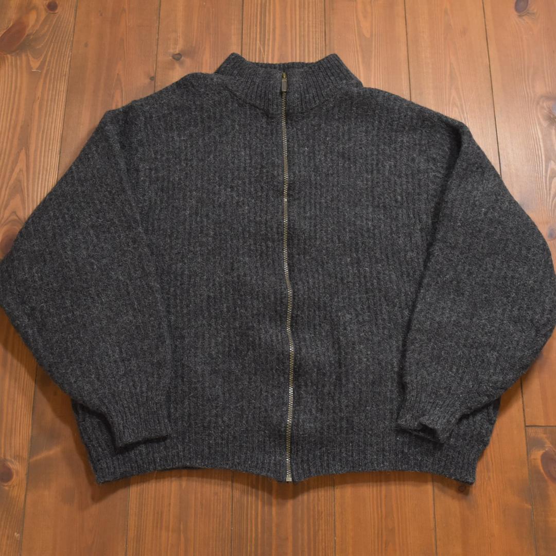 L.L.Bean USA製 アルパカ混ウール フルジップ ドライバーズニット