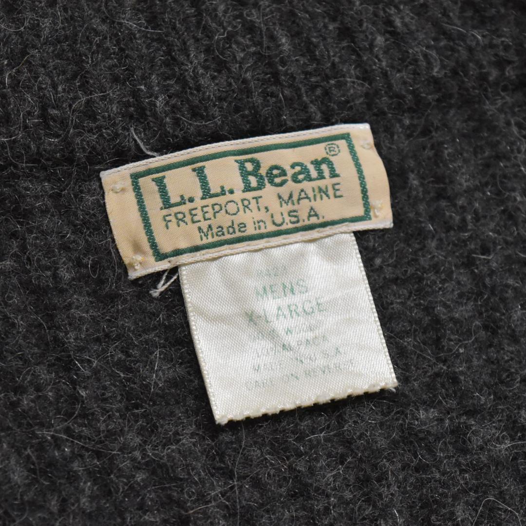 L.L.Bean USA製 アルパカ混ウール フルジップ ドライバーズニット