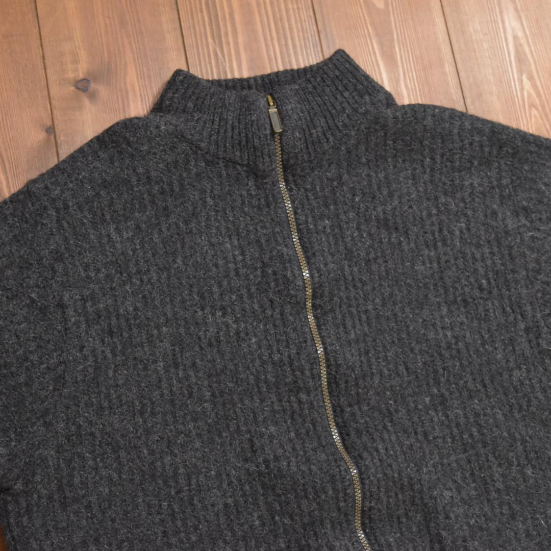 L.L.Bean USA製 アルパカ混ウール フルジップ ドライバーズニット