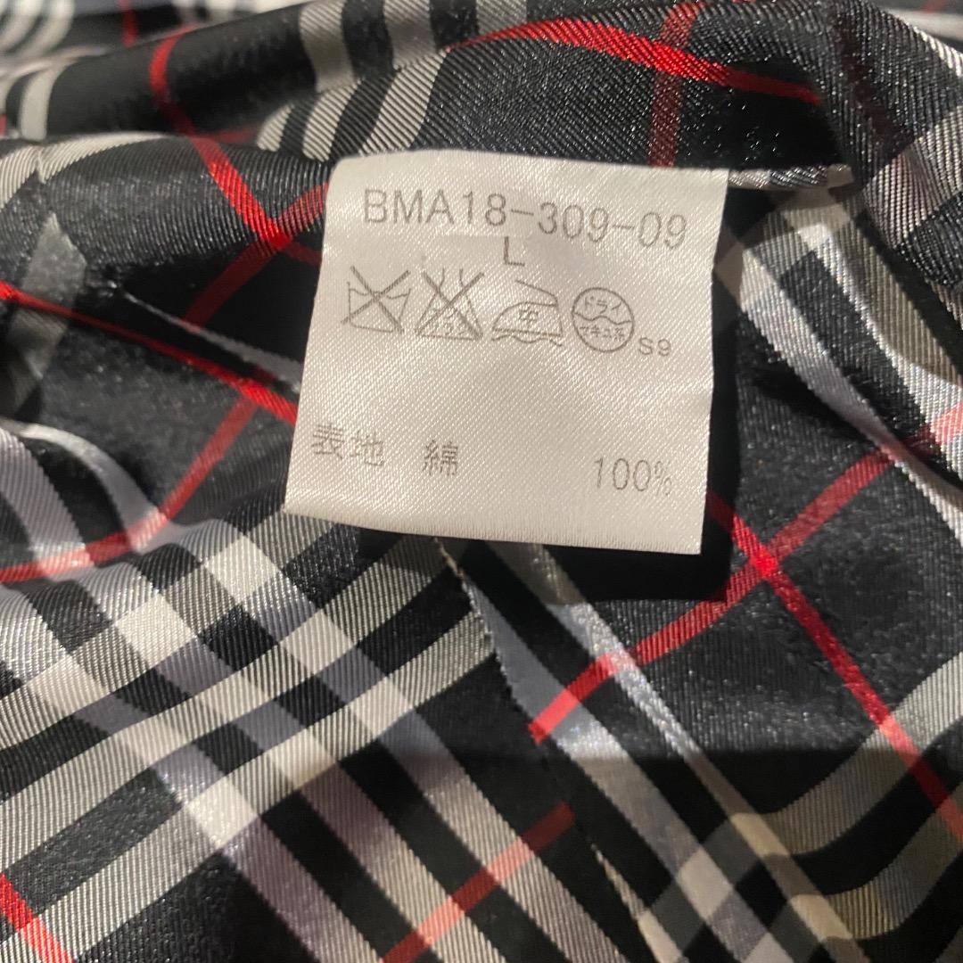 BURBERRY BLACK LABEL L ノバチェック トレンチコート 黒