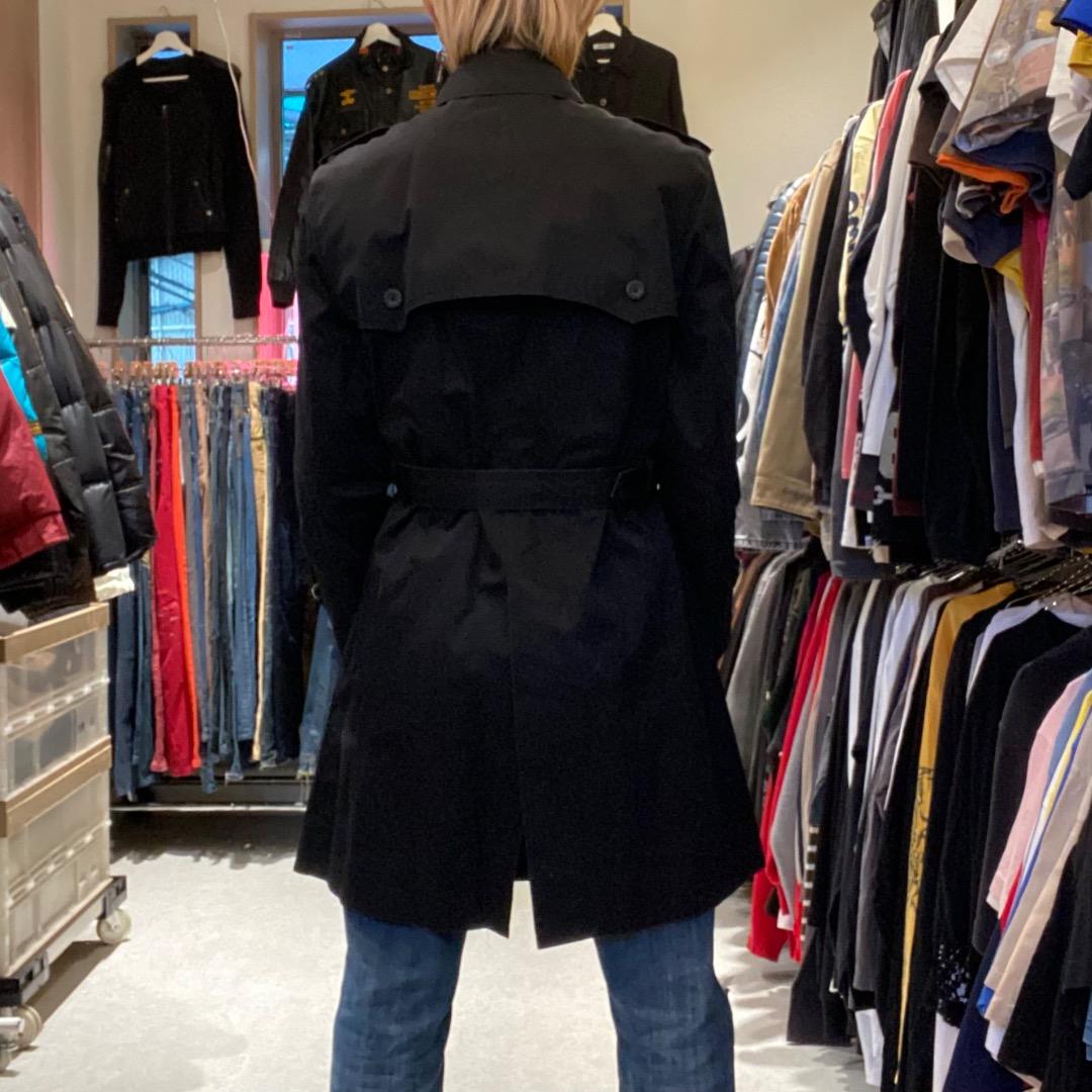 BURBERRY BLACK LABEL L ノバチェック トレンチコート 黒