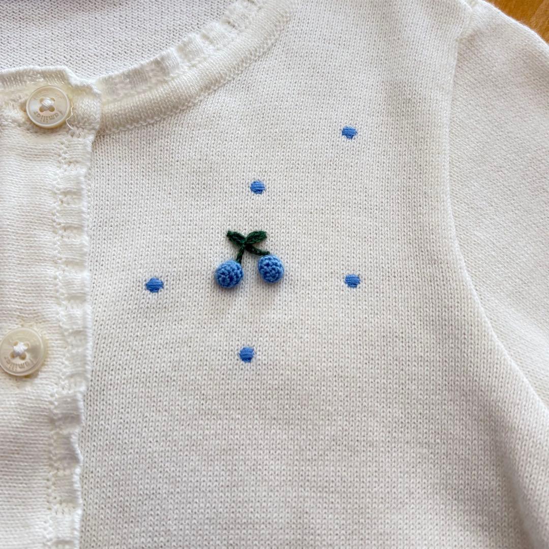 familiar ワンピース・カーディガンセット　90