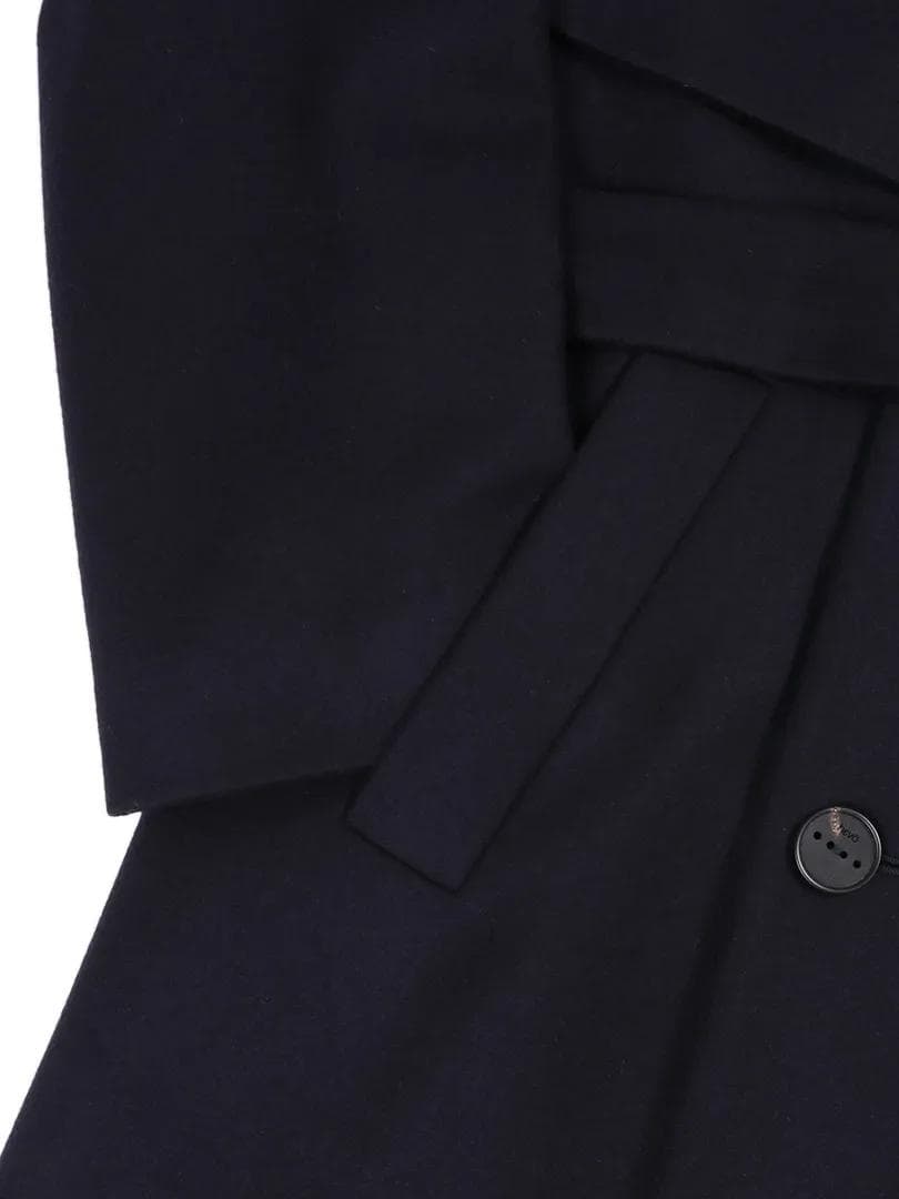 HEVO GALATONE ダブルブレスト コート 黒 48