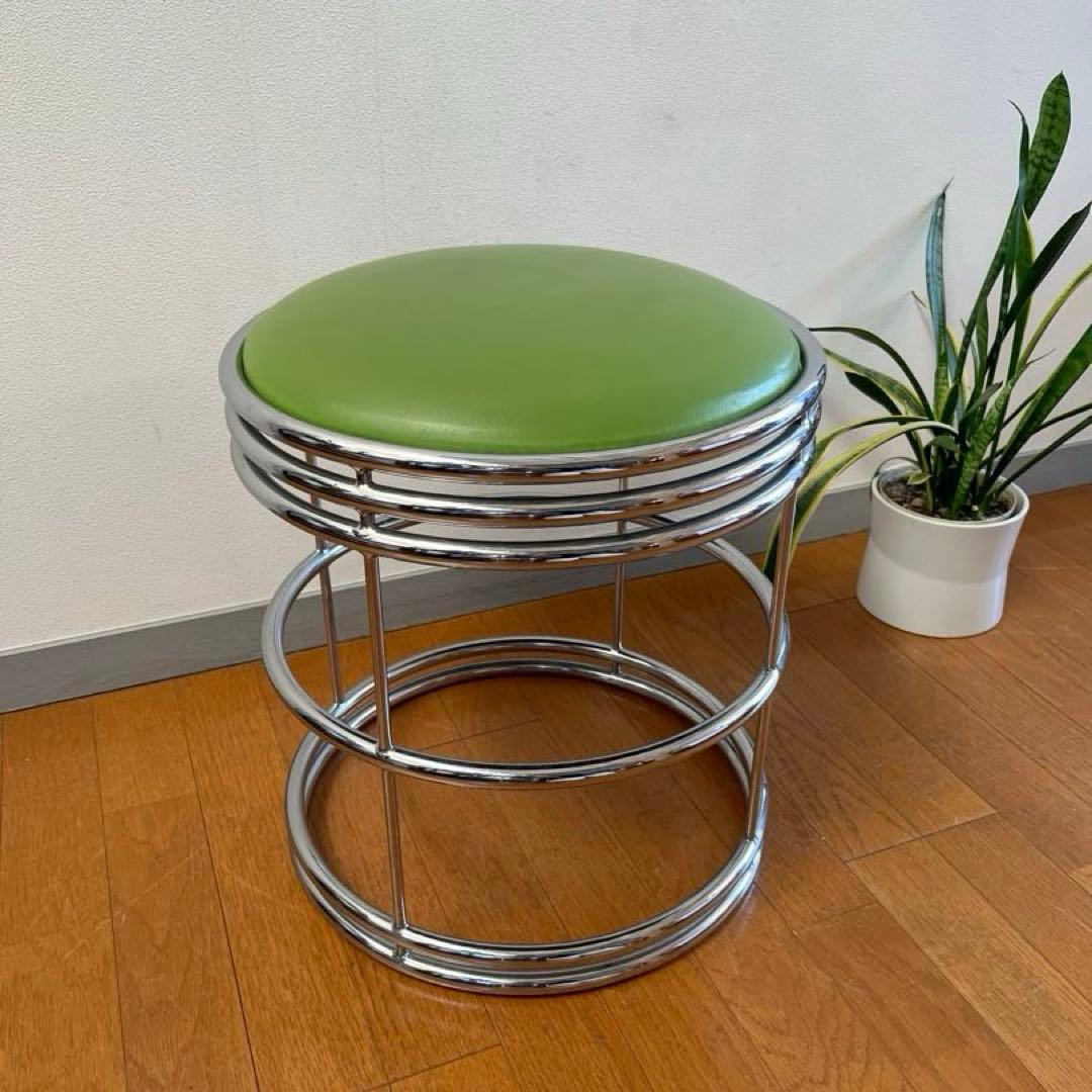 ヴィンテージ　スツール　① ミッドセンチュリー　アールデコ　スペースエイジ