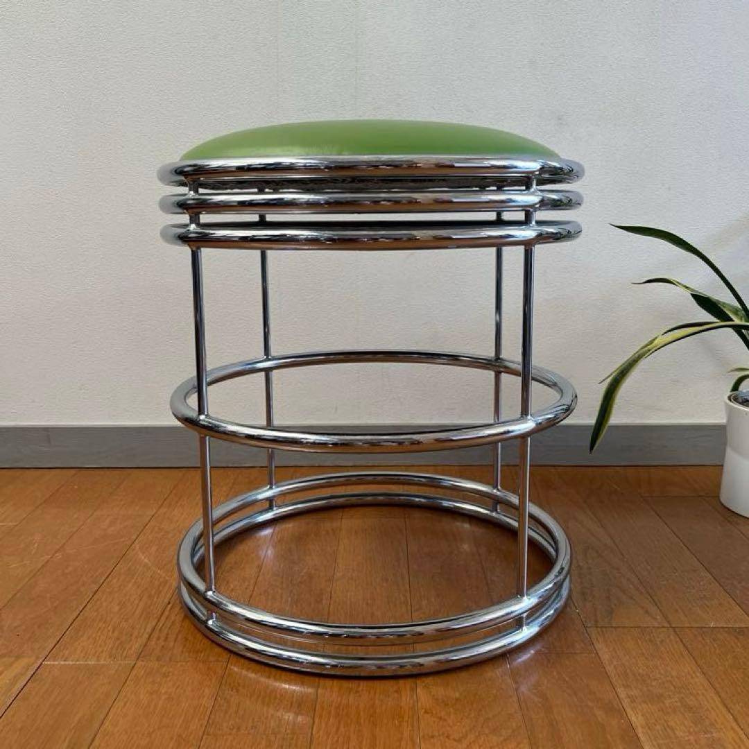 ヴィンテージ　スツール　① ミッドセンチュリー　アールデコ　スペースエイジ