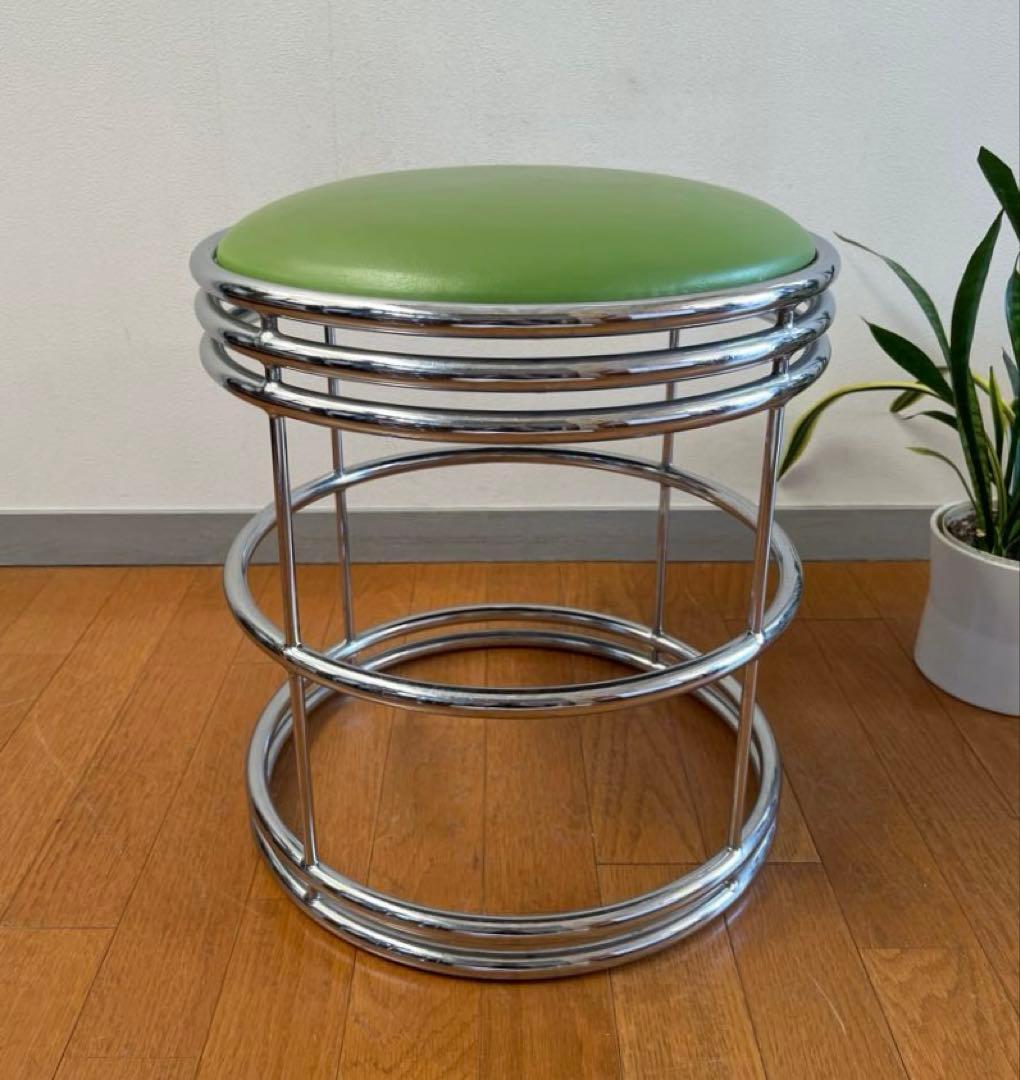 ヴィンテージ　スツール　① ミッドセンチュリー　アールデコ　スペースエイジ