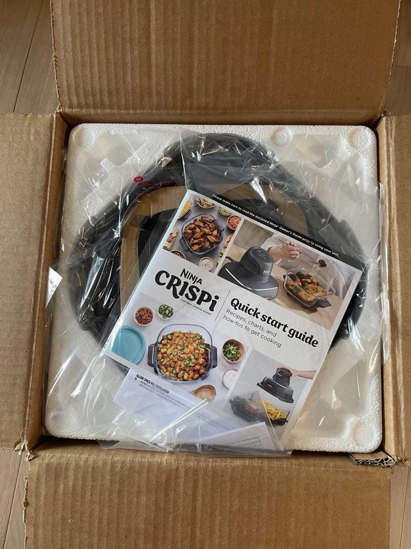 ninja crispi エアフライヤー　ガラスポータブル調理システム　ピンク