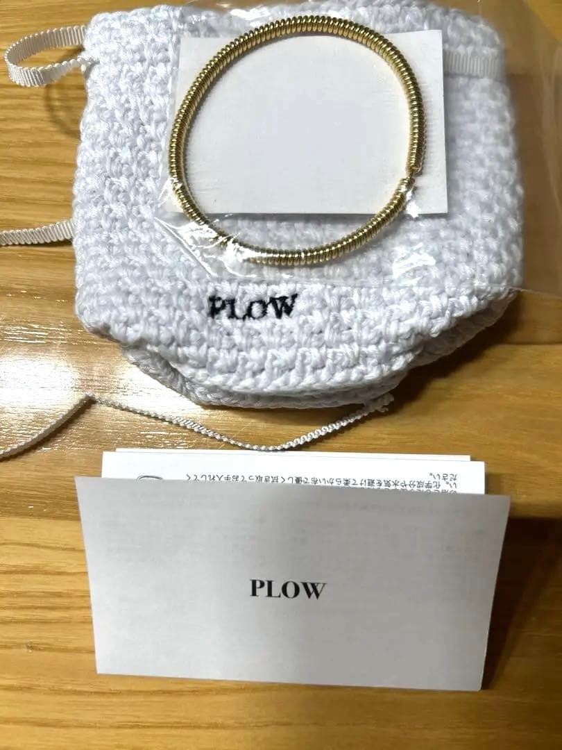 新作★新品未使用★PLOW ブレスレット★Spring BraceletGold