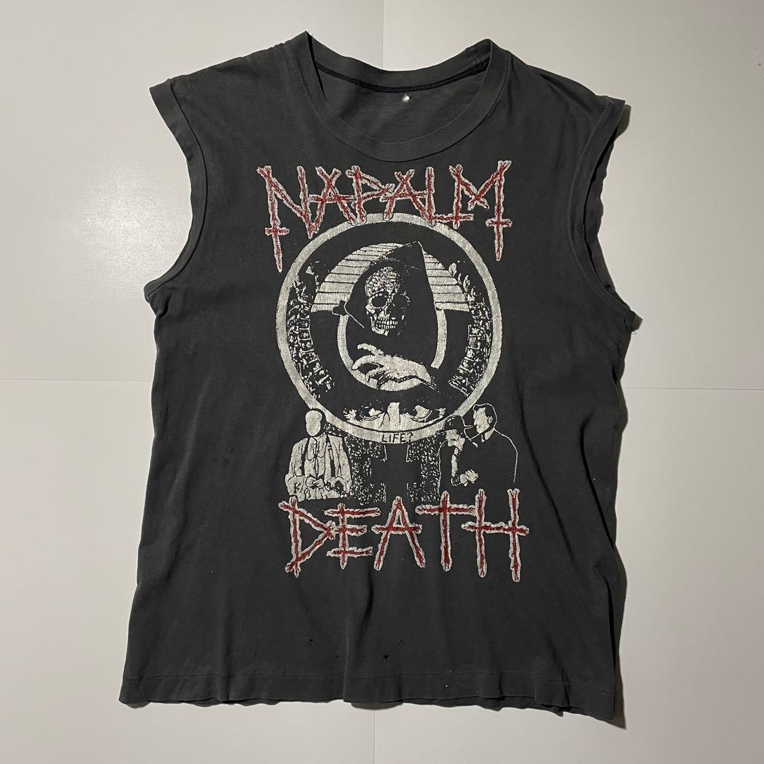 80s- NAPALM DEATH ノースリーブ Tシャツ ヴィンテージ