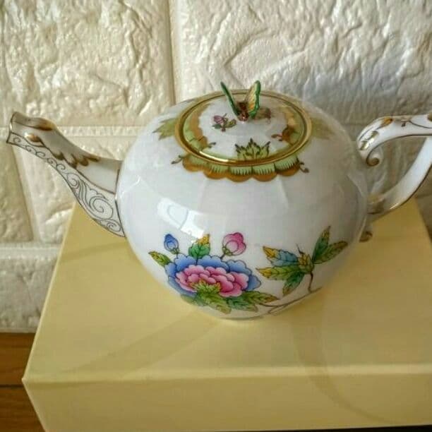 ▶完了◀新品/ヘレンド ヴィクトリアブーケ　ミニ ティーポット