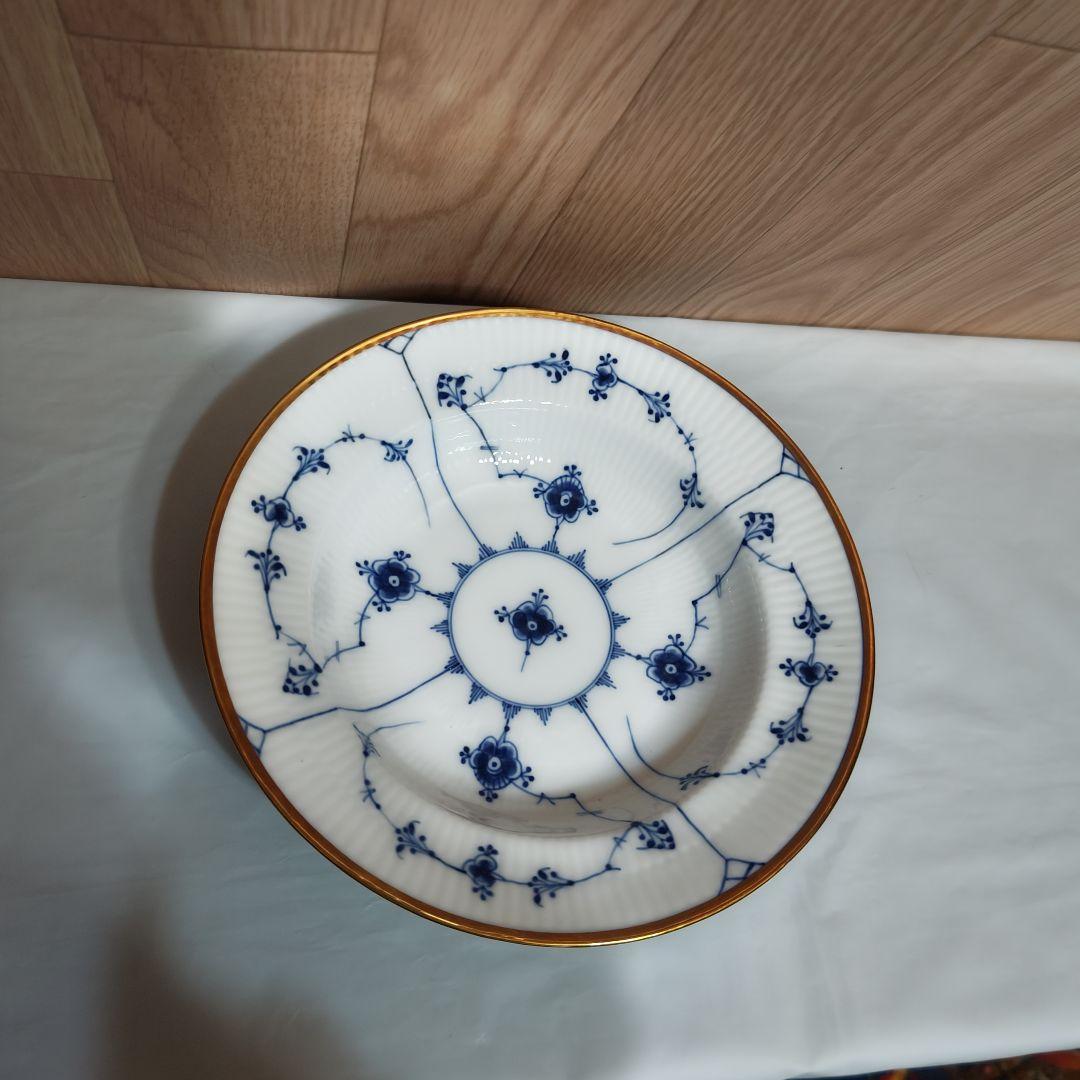 ロイヤルコペンハーゲン プレイン ゴールドトリム ディーププレート