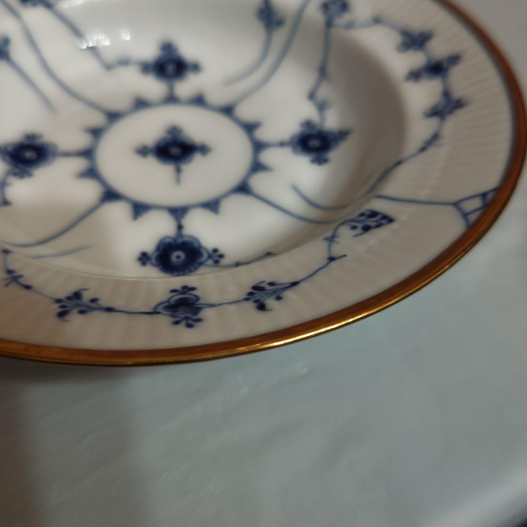 ロイヤルコペンハーゲン プレイン ゴールドトリム ディーププレート