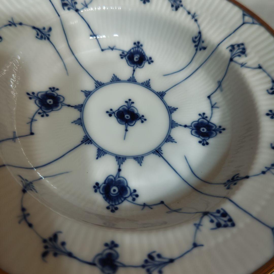 ロイヤルコペンハーゲン プレイン ゴールドトリム ディーププレート