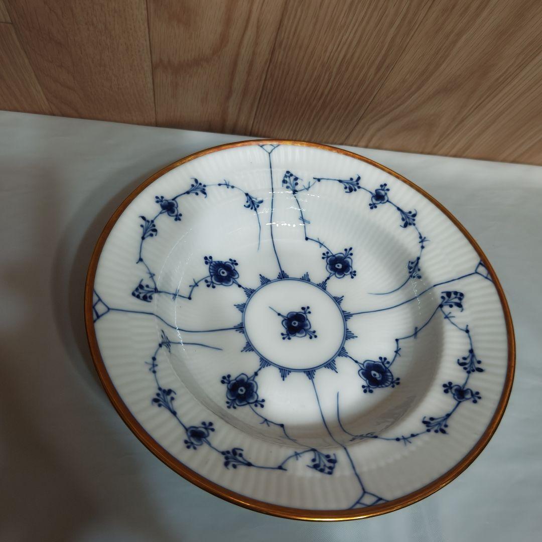 ロイヤルコペンハーゲン プレイン ゴールドトリム ディーププレート