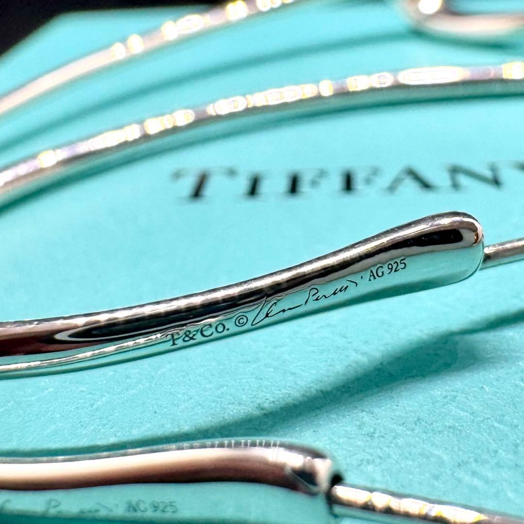 k*i様 オープンハート フープ ピアス ラージ L 銀　ティファニー