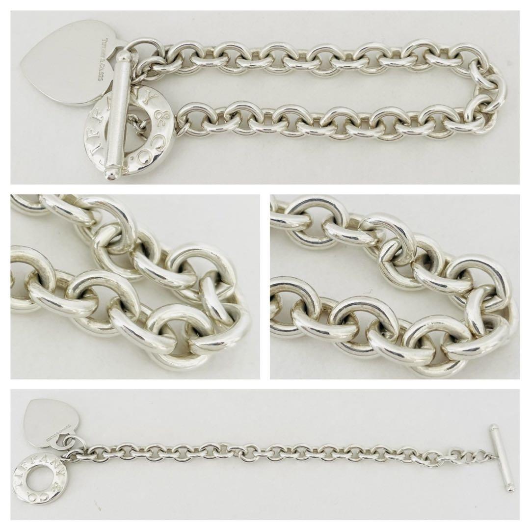 極美品★リターントゥ ティファニー ブレスレット ハート タグ トグル シルバー