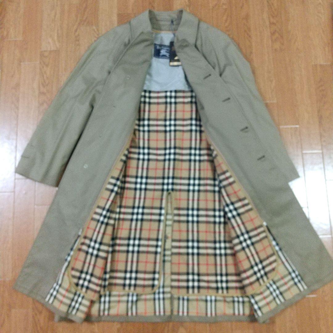 新品タグ付き BURBERRY ステンカラーコート ノバチェック ライナー付き
