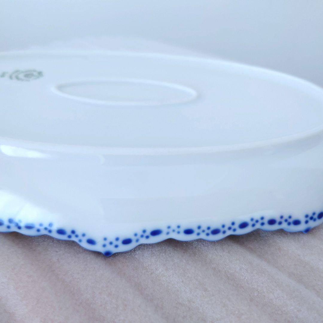 ロイヤルコペンハーゲン　ブルーフルーテッド　ハーフレース　ピックルディッシュ共箱