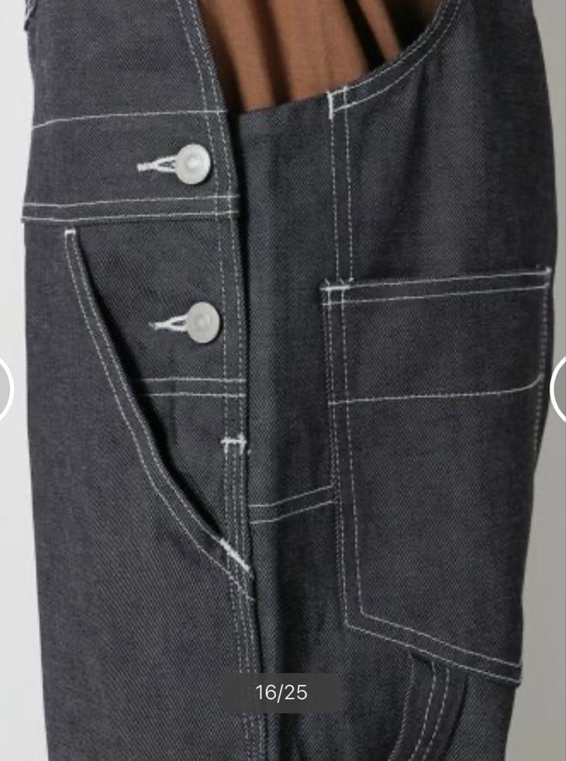 【UNION LAUNCH/ユニオンランチ】スーピマデニムオーバーオール