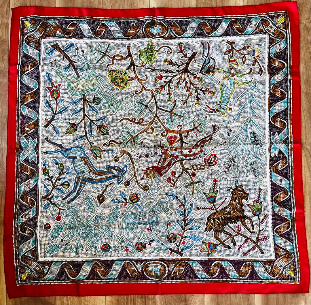 HERMES エルメス カレ90 ペイブメント シルク　スカーフ