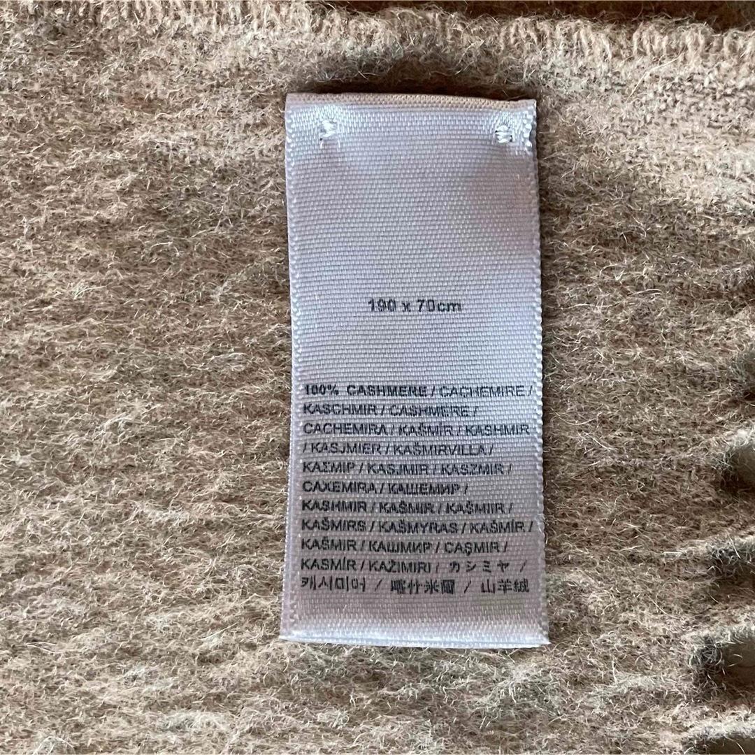 5405【美品　現行品】ジョンストンズ 大判ストール カシミヤ100％