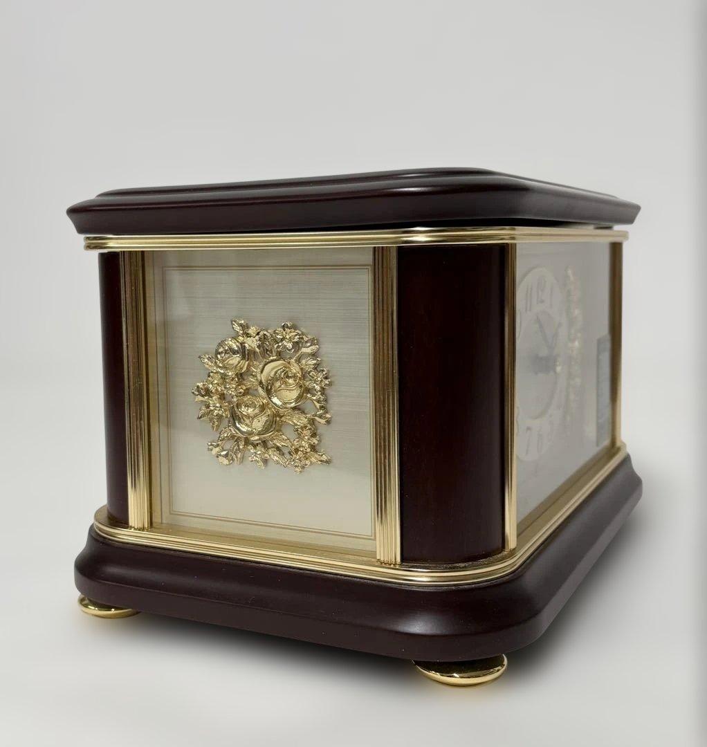 SEIKO EMBLEM HW449B 高級置時計 オルゴール ヴィンテージ