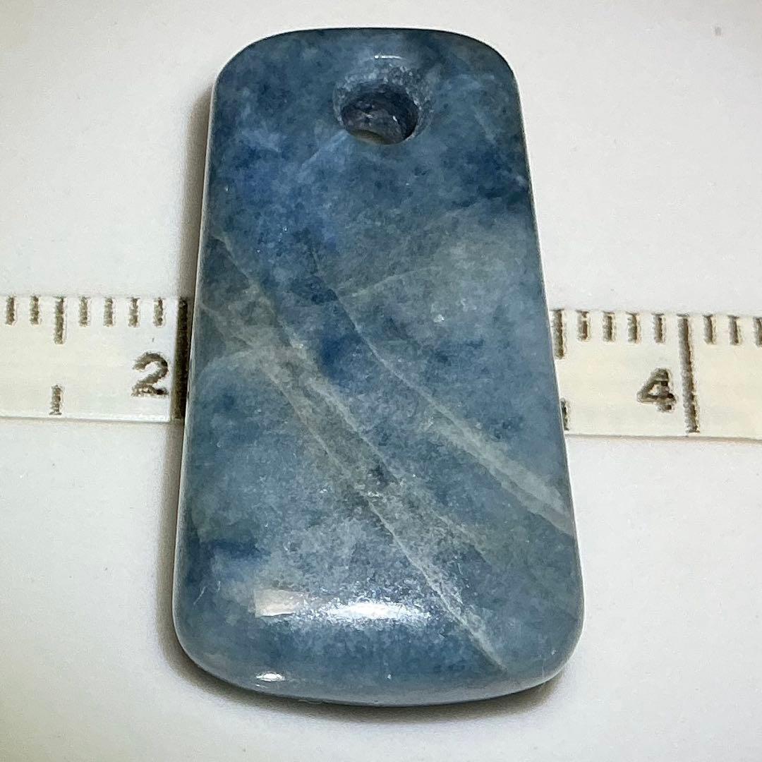 コン沢翡翠　銅鐸型ネックレストップ　濃スリムタイプ