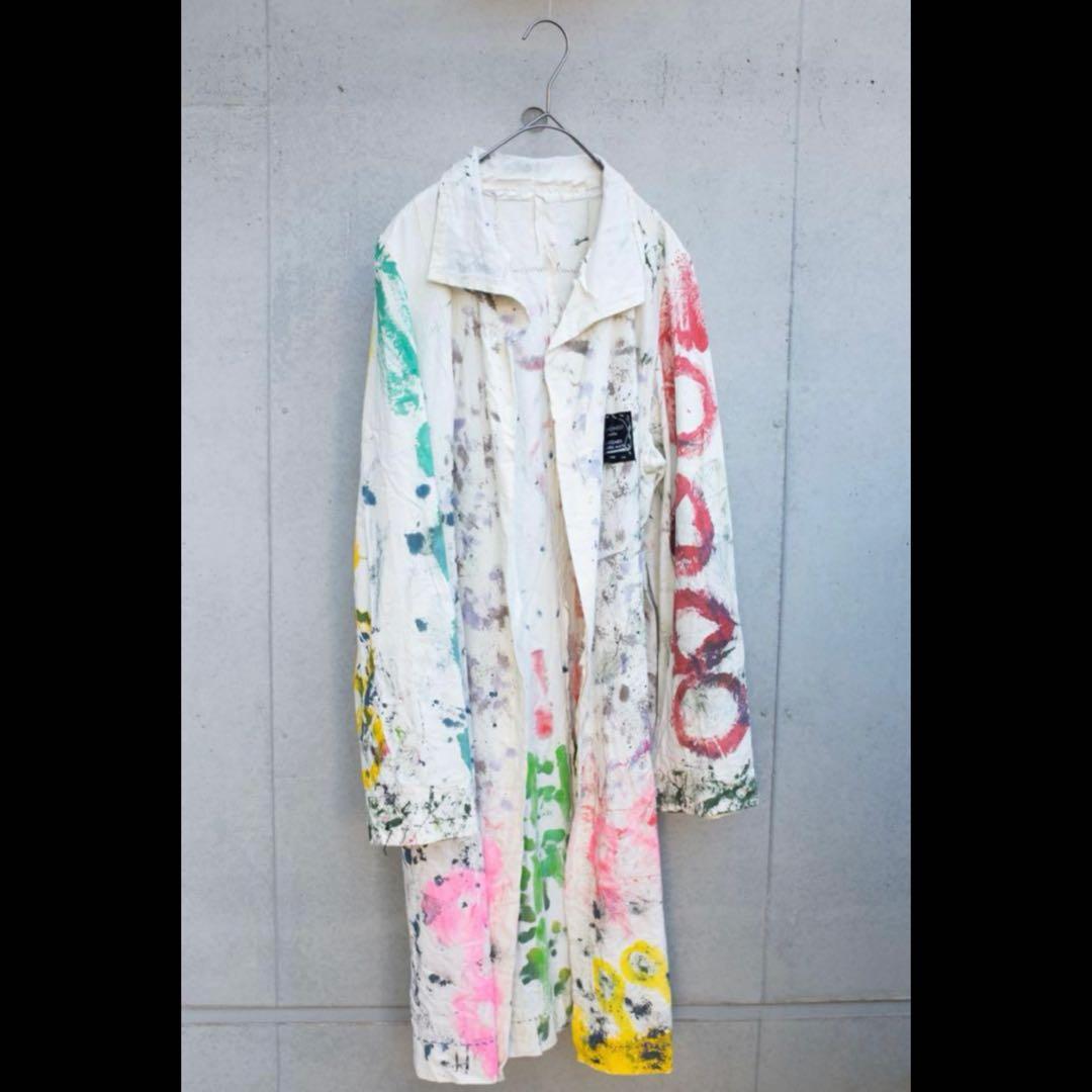 KOMONEST　アトリエコート　ロングコート　アート　福祉施設