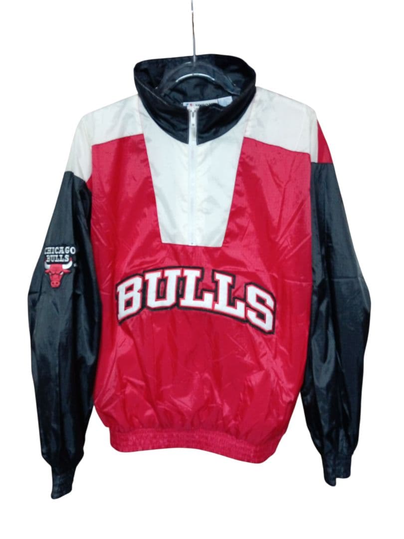 90s シカゴ・ブルズ　ハーフジップジャケット 古着