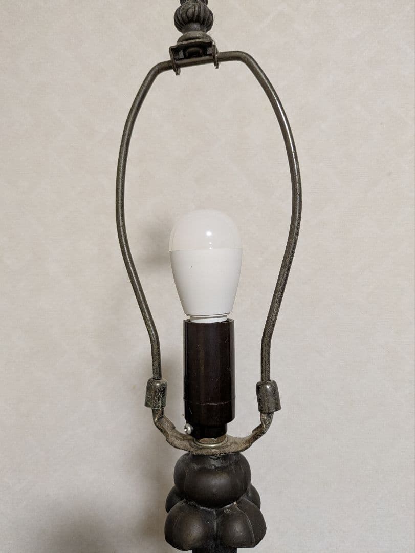 色鮮やかな花モチーフのハンドメイドステンドグラスランプ