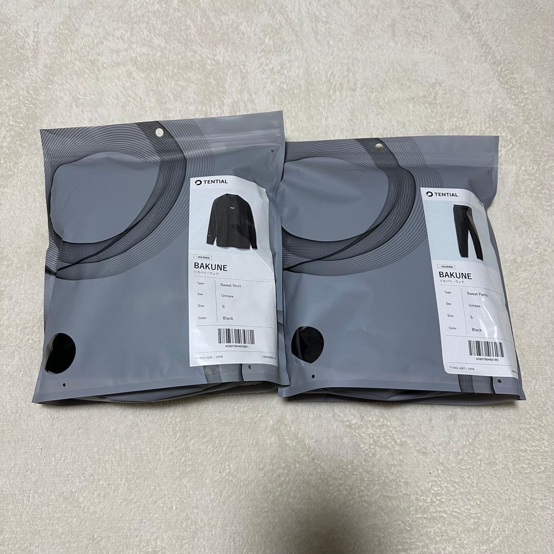 【試着のみ】TENTIAL BAKUNE ブラック スウェット