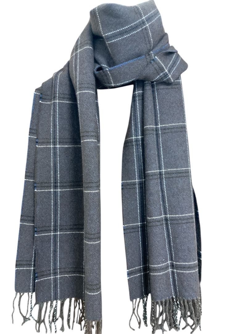 美品 ジョンストンズ カシミヤ100％ 中大判ストール ブラウン アローズ別注