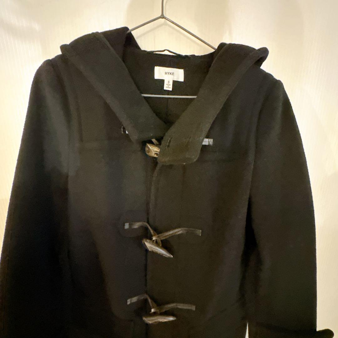 HYKE ダッフルコート　サイズ3 ダークネイビー