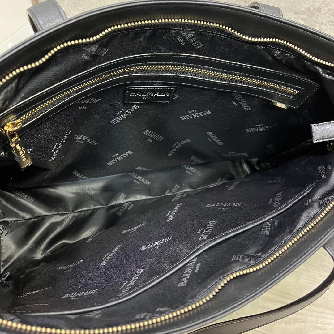 k*b様 BALMAIN バルマン トートバッグ ブラック 黒 【921d822