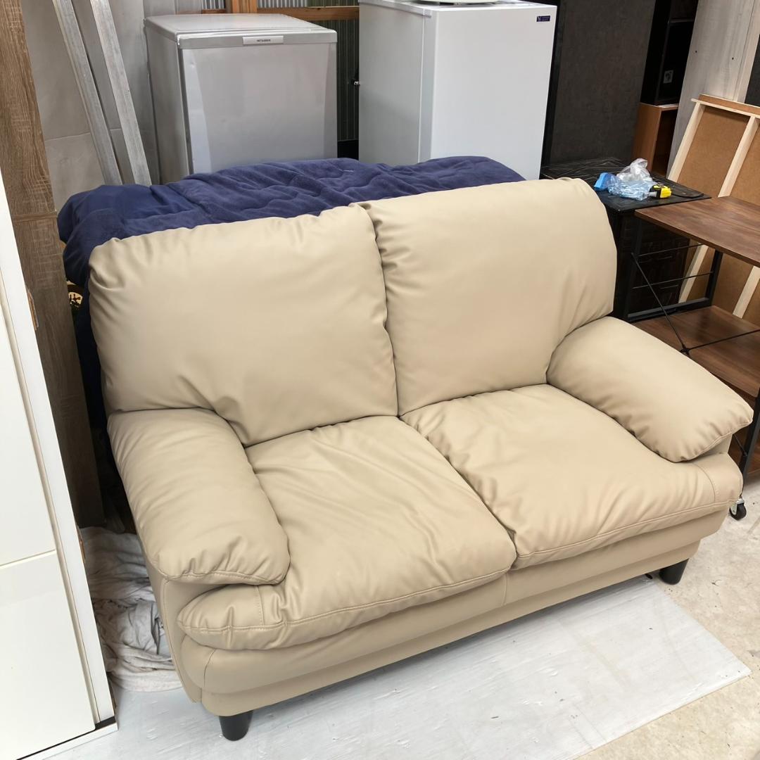 【福岡市 近郊限定】NITORI Nシールド 2人掛けソファ ブラウン 配送無料