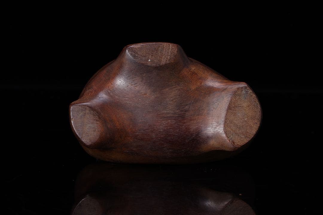 【希少・一点物】竹絵　水石 天然原石 鑑賞石 盆石 台座付　赤玉石　菊花石