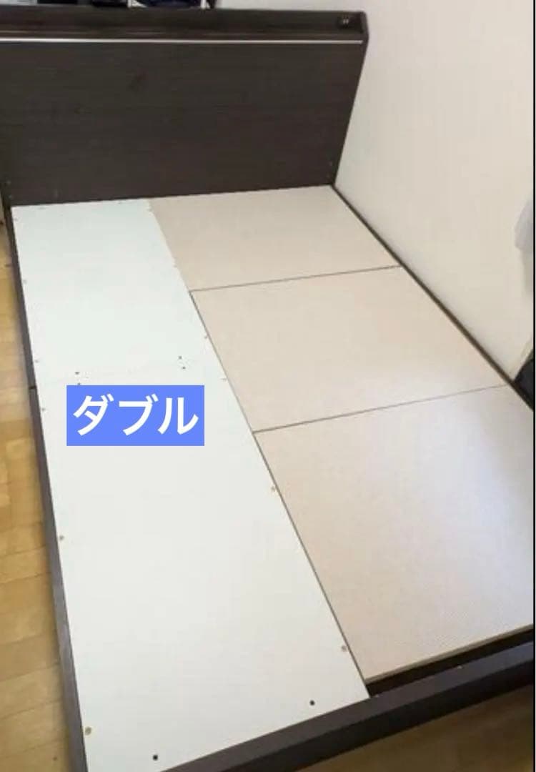 ニトリ　ダブルサイズ　ベットフレーム　引き出し収納付き　指定地域送料無料