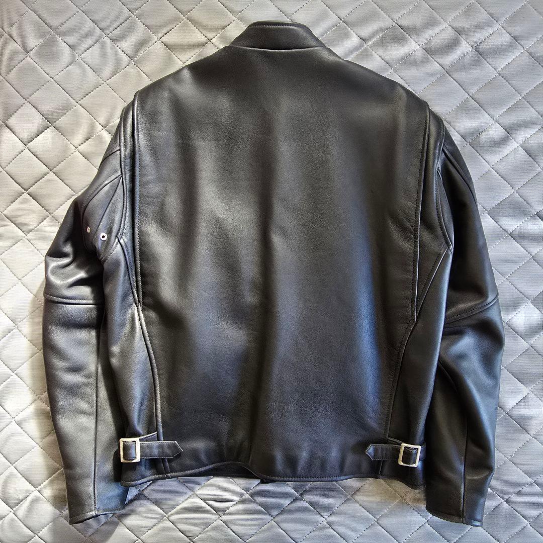 美品 WindArmor シングルライダースジャケット Mサイズ ブラック 本革