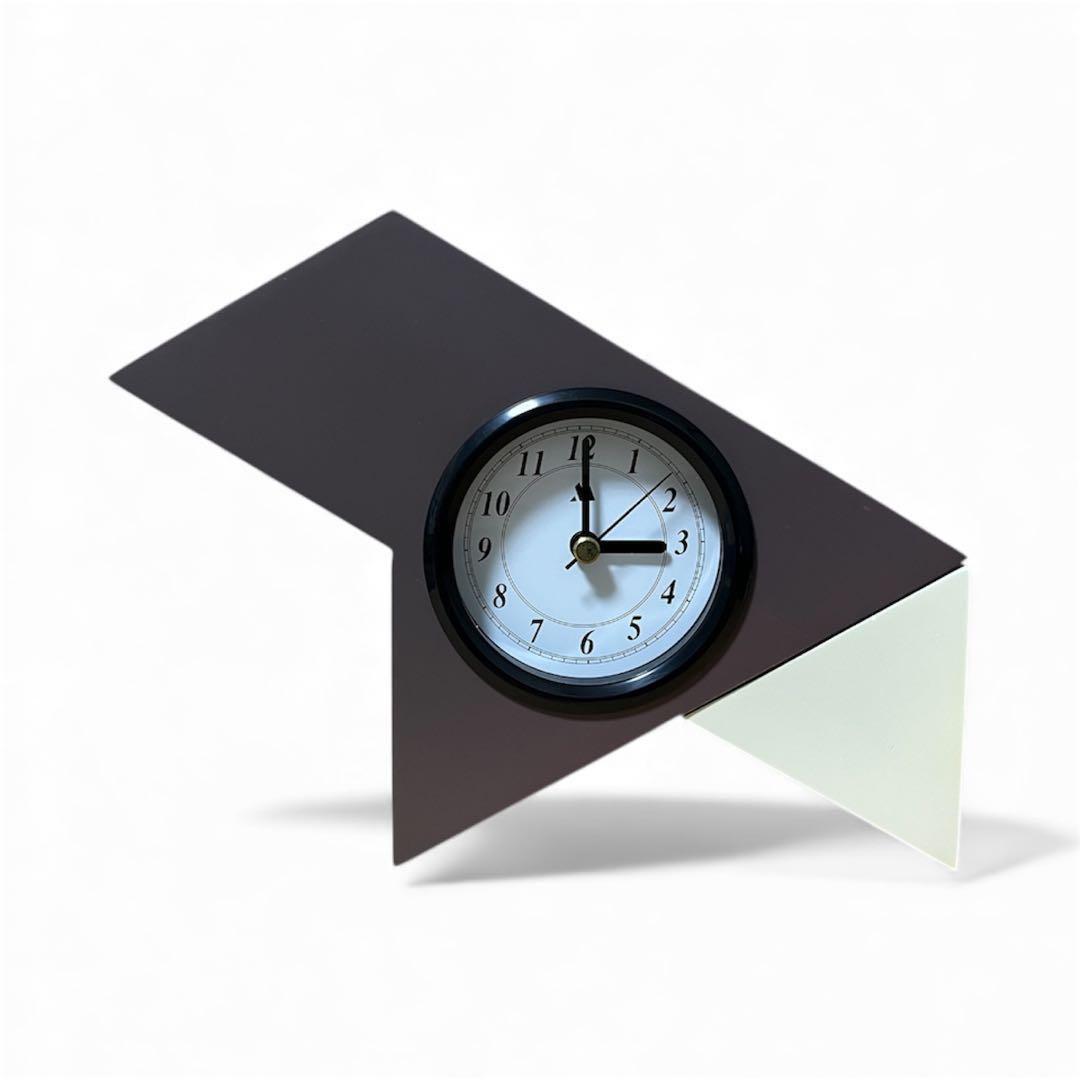 ★稀少 80s スペースエイジ ポストモダン ミッドセンチュリー 変形置時計