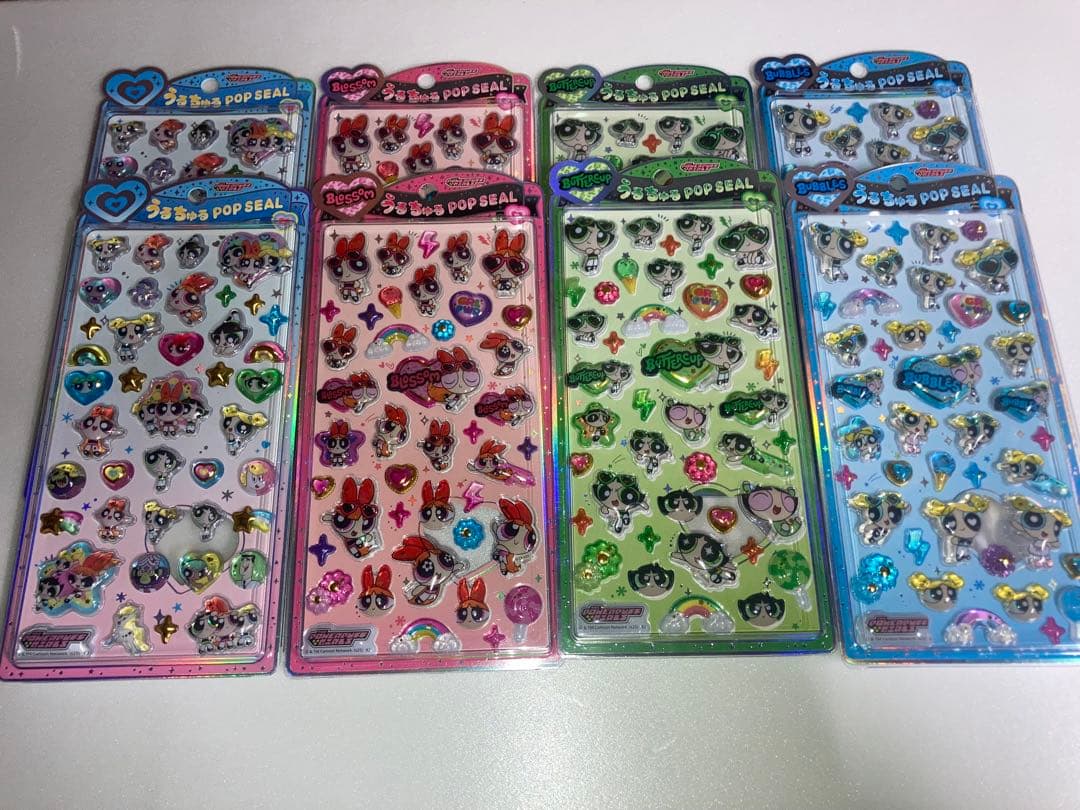 国内完全正規品うるちゅる POPシールパ ワーパフ4種×2セット